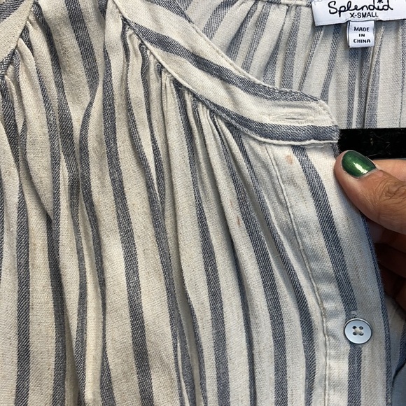 Splendid stripe button down - Picture 5 of 6